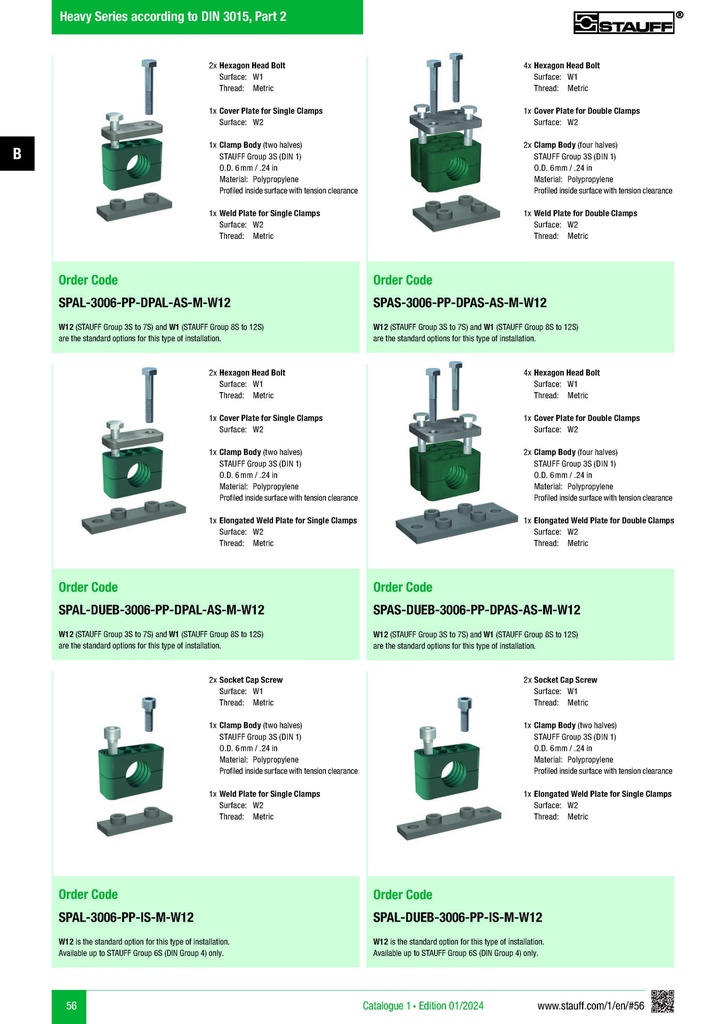 SSMMEC SERIE HEAVY ABRAZADERA 1/2"