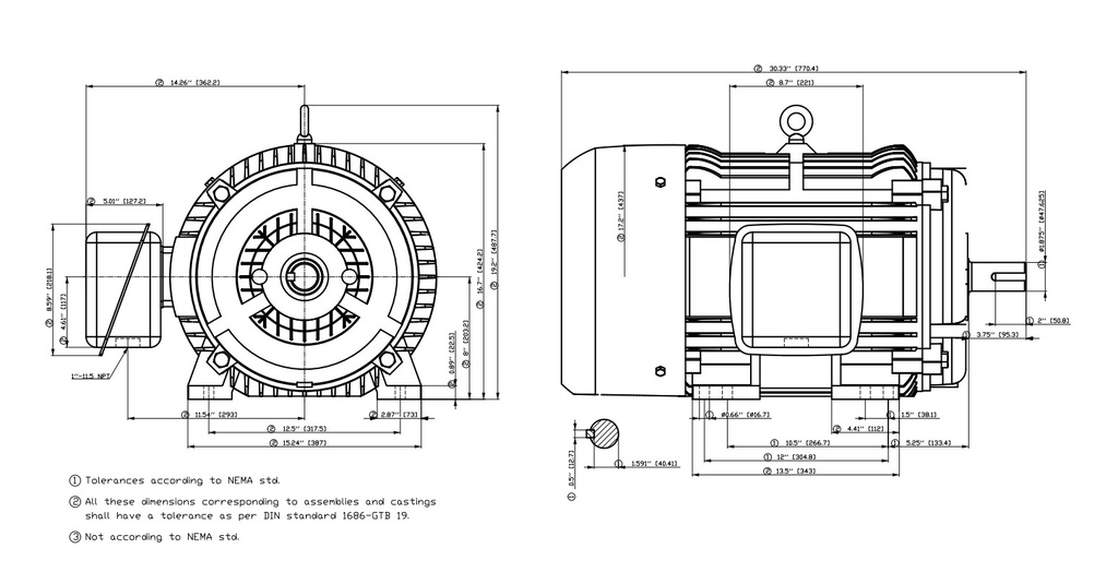 SSMELE MOTOR TRIFASICO USO GRAL 50HP 2 POLOS