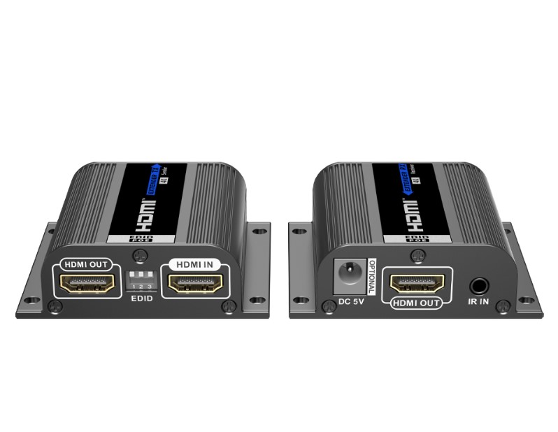 SSMELE Kit Extensor HDMI | Hasta 70m 1080p | 40m 4K@30Hz | Compatible con HDCP | Cable Cat 6 Recomendado | Soporta Múltiples Resoluciones | Soporta PoC | Salida Loop