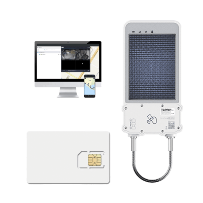 kIT Cerradura Inteligente GPS con Energía Solar / SolarGuardX 100 / Seguimiento de Activos LTE Cat-M1 / Desbloqueo por RFID BLE OTA / Impermeable IP67 / Detección de Movimiento / Batería 14400mAh / + EPCOMGPSCODE + SIM500MB2Y | SOLARGUARDX100KITCODE