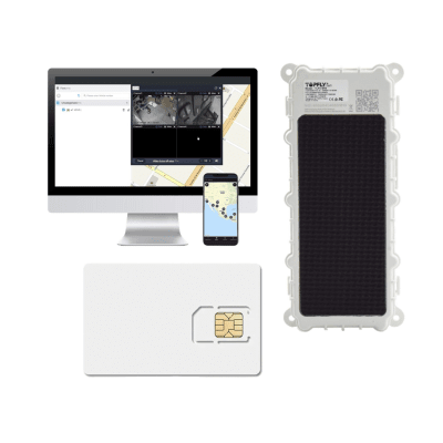 KIT Dispositivo de Seguimiento de Activos / Protección IP67 /  Recargable Li 9600 mAh / LTE Cat-M1/NB-IoT / Tamaño Compacto / Funciona con Energía Solar / + EPCOMGPSCODE + SIM500MB2Y | TLP2SFBKITCODE