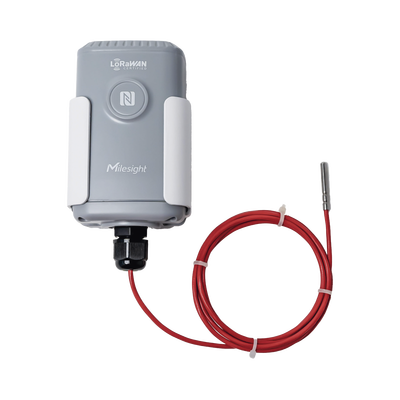 Sensor Industrial de Temperatura con Sonda PT100 y LoRaWAN (Hasta 200°C) | EM500-PT100-200C