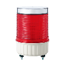 Luz LED destellante IP65, recargable solar en color Rojo | S125SOL-R