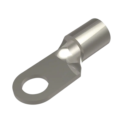 Zapata Terminal de Ojillo para Tornillo 1/4" (6.35 mm)  y Calibre 6 AWG. | HUB-YAD-6CM-6E14