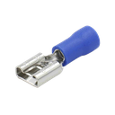 Terminal tipo hembra aislada 0.250 / 16 - 14 AWG / Azúl / Para baterías con terminal F1 / Paquete de 25 piezas. | AE55095