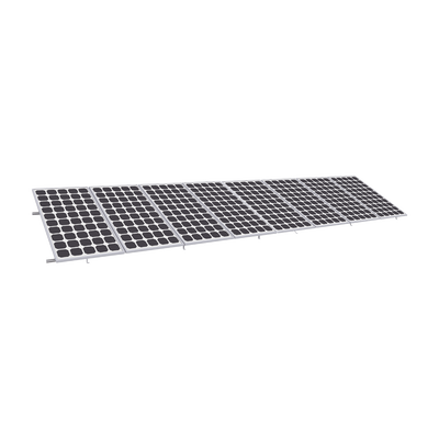 Montaje para Panel Solar, Riel "8" de 5400mm para Módulos de 550 a 660w con Espesor de 35mm, Velocidad de Viento Máx. 136km/h (20° a 45°) | KIT8PVEKTOR8R