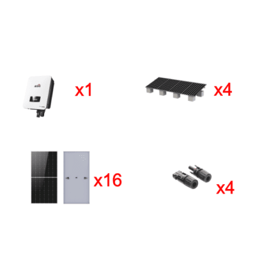 Kit Solar Interconexion  / 10kW  220Vca / Inversor AFORE / Montaje Incluido | HNS10000TLKIT1