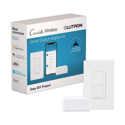 (Caseta Wireless) Kit Hub controlador, interruptor On/Off y placa. | PBDGPKG1WS