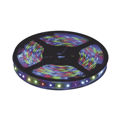 Tira Led Multicolor de 5 m / Uso Exterior / Potencia 22 W / 900 lm/ 12 V CD / Necesario transformador  (No incluido). | JLTL-5050-IP65-RGB