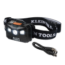 Lámpara Luz LED Frontal Recargable de 400 Lúmenes, Apagado Automático, con Correa de Tela, Adaptable y Ajustable a Gorros, Cascos, Cachuchas  o directo a Frente Humana (Tipo Minero) | 56048