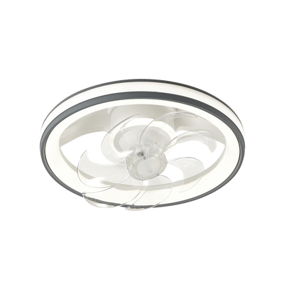 Ventilador de Techo con Luminario LED de  110 V CA 50/60 Hz /  88 W /4500 Lm / 6500 - 4 000 - 2 700 K /3 Tonos de Luz / 500 mm / 6 Velocidades / Dimeable /Color Blanco y Gris. | JLV-013