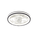 Ventilador de Techo con Luminario LED de  110 V CA 50/60 Hz /  88 W /4500 Lm / 6500 - 4 000 - 2 700 K /3 Tonos de Luz / 501 mm / 6 Velocidades / Dimeable / Color Blanco y Negro. | JLV-014