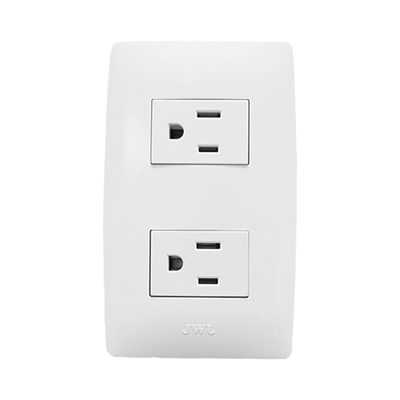 Contacto Dúplex de 127 V~60 HZ 15 A / Color Blanco. | JTL-B72-23
