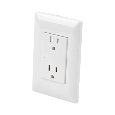 Contacto Inteligente de Pared Doble 120, 15A, con Supresor de Picos Tipo A. | INTELI-GROUND