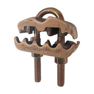 Conector para 3 Cables de Cobre (4 - 2/0 AWG) a Tubo o Varilla (5/8 in - 3/4 in). | LP-CP-2/0