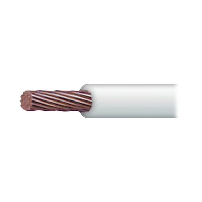 Cable Eléctrico de Cobre Recubierto THW-LS Calibre 4 AWG 19 Hilos Color Blanco (100 metros) | SLY-287-WHT/100