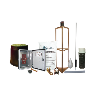 Kit Pararrayo con Accesorios de Instalación en Torre para Protección de 300 m de Diámetro.e | KITMASTER05T