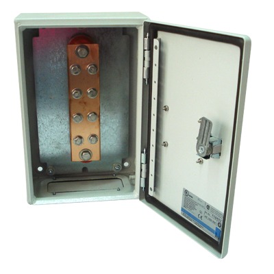 Barra de Unión y Distribución de Hilos Tierra Física con Gabinete de 1999 Amperes de Capacidad. | TG-BUE-12