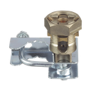 Abrazadera para Tierra Física en Base de Piso Falso, para Cables de 6 a 1/0 AWG. Para Pedestales Cuadrados de 7/8" y Circulares de 1" a 1 1/8" | GPQC10-1/0