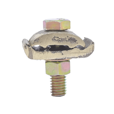 Conector 2 Cables a Superficie Plana / Bronce 100% / Cable 4-2/0 AWG / Sin Soldadura / 2.5x4x3 cm (1x1.6x1.2 in) | LPCC2/0