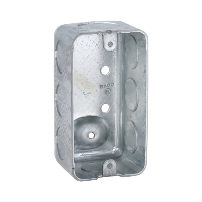 Caja (Chalupa) 4x2"/ Profundidad  1-7/8" / 7 Entradas de 1/2" y 1 de 3/4". | HUB-666