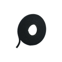 Rollo de Cinta de Contacto, de 15 Pies (4.5m) de Largo, 19.1 mm de Ancho, Color Negro | HLS-15R0