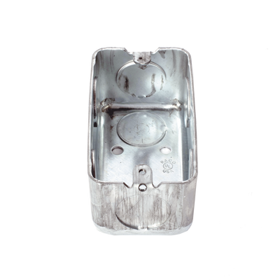 Caja (Chalupa) 4x2" / Profundidad 1-7/8" / 7 Entradas de 3/4" / Troquelada. | HUB-663