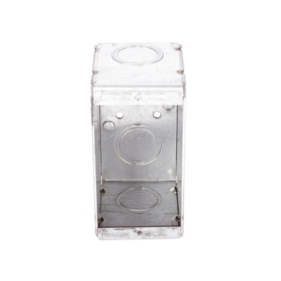 Caja (Chalupa) Multigang de 1 Gang/ Profundidad de 2-1/2 Pulgadas (6.35 cm)/ 8 TKO (1/2 y 3/4). | HUB-690