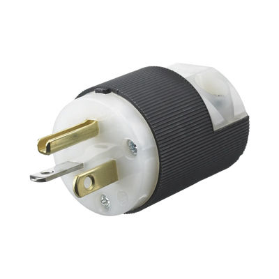 Clavija Entrada Recta/ 20 A 125 V/ 2 Polos 3 Hilos/ Nema 5-20 P/ Grado Industrial- Comercial. | HUB-HBL5366C