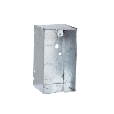 Caja (Chalupa) 4x2"/ Profundidad 2-1/8"/ 8 Entradas de 3/4"/Soldada | HUB-674