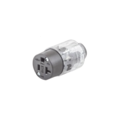 Conector Iluminado 20 A 125 V CA 2 Polos 3 Hilos (Nema 5-20R). | HUB-520-LC
