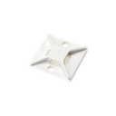 Montaje-Sujetador Para Cable de 4 Vías, con Adhesivo, 25.4 x 25.4mm (1in x 1in), Color Blanco, Uso en Interior, 1 pieza | ABM2S-A-C