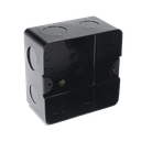 Caja de Registro de Acero Galvanizado, 10x10 cm (3.94x3.94 Pulgadas), Color Negro (11000-00000) | TMK10X10