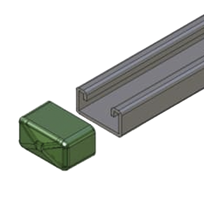 Remate Cuadrado para Unicanal 4X2. | ANC-HS01