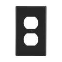 Tapa para Contacto Dúplex Color Negro. | HUB-P8BK