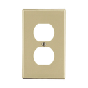 Placa de Pared para Contacto Duplex Color Marfil. | HUB-P8I