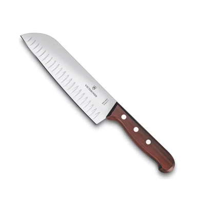 Cuchillo Santoku Wood de 17 cm, Filo con Alvéolos Estilo Japonés. | 6.8520.17G