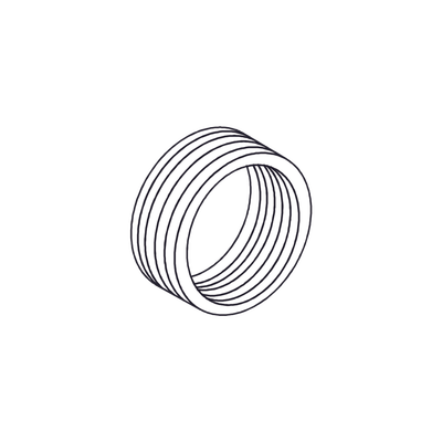 Reducción Bushing Aluminio de 1 1/2" a 1" / Con Recubrimiento de Uretano Purpura. | RBA-3825-UR