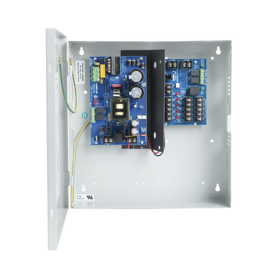 Fuente de Poder con Respaldo, 12 o 24 Vcc, 6 A, 72 W, 5 Salidas, Entrada 115 Vca, Para Control de Acceso y CCTV | AL-600-ULM