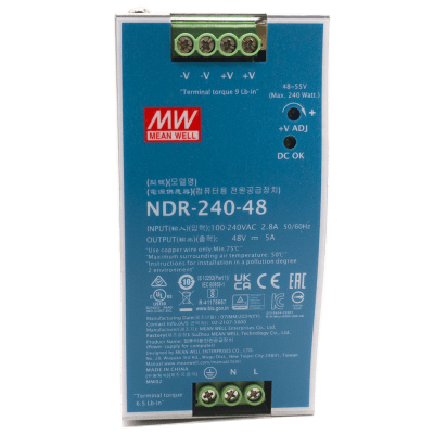 Fuente de Poder Industrial / 240 Watts / Salida 48 VCD / 5 Amp / Montaje Riel Din | 303703681