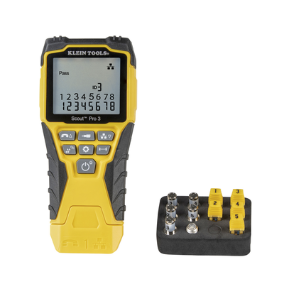 Kit Scout™ Pro 3 Probador de Cables de Voz (RJ11/12), de Datos (RJ45) y de Video (Coaxial con conector F), | VDV-501-851