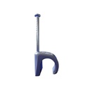 Grapa para cable redondo de 10mm color gris (100pzs) (3104-00100) | TC-1014