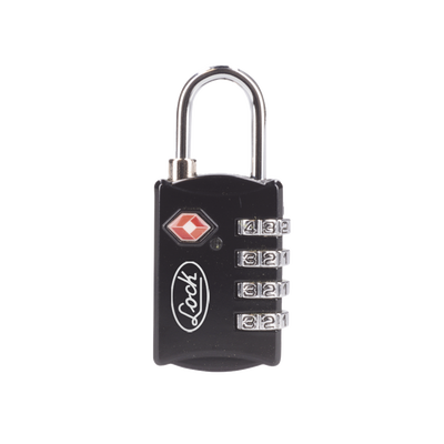 Candado de Combinación Maletero Negro TSA / Medida 30 mm/ / Nivel de seguridad 3 / Discos Programables. | SYS-54CA