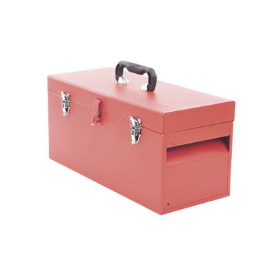 Caja de herramientas metálica con soble cerradura de 51 x 21.5 x 24cm. | SYS-D6