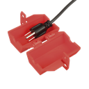 Dispositivo de Bloqueo LOTO para Enchufes de 120 Vca, Fabricado con Polipropileno, Color Rojo | PSL-CL110