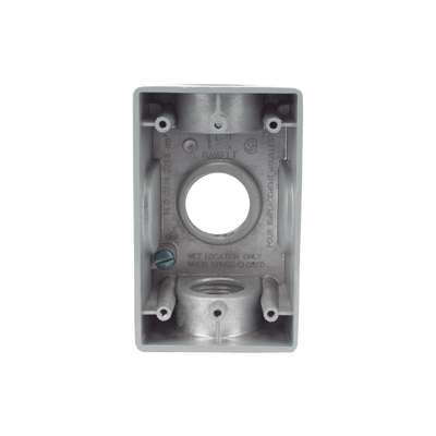 Caja Condulet FS de 1" (25.4 mm ) con tres bocas una arriba y una atrás a prueba de intemperie. | RR-2746