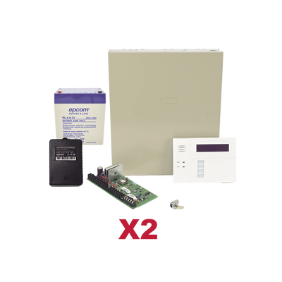 2 Paneles de Alarma VISTA48/6160RF Teclado Alfanumérico con Receptor Inalámbrico, Batería y Transformador | VISTA48DOBLE/6160RF