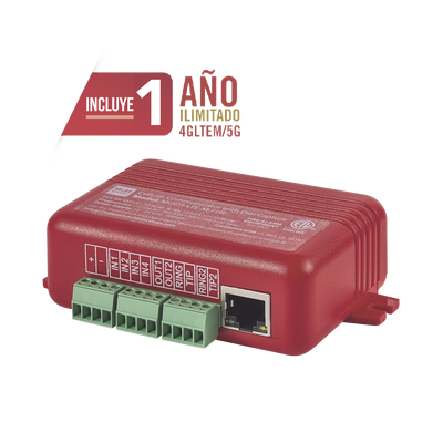 COMUNICADOR DUAL Universal para PANELES DE INCENDIO 4GLTEM - 1 Año de Servicio - Eventos a CMS | MQ03-LTE-M-FIRE