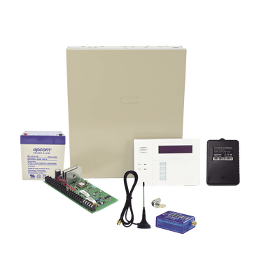 (1 Año datos ILIMITADO INCLUIDO)  Kit Vista48LA con comunicador MINI012G, Teclado, Gabinete, Bateria y Transformador | VISTA48MINI2/6160RF