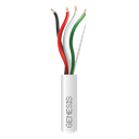 Bobina de 152 Metros (500 Pies) / Cable de Cobre / 4 x 18 AWG / Riser / Color Blanco / Para Aplicaciones de Alarmas de Intrusión/Control de Acceso/ Automatización / Interfonos y Tv Porteros | 2115-5501/500